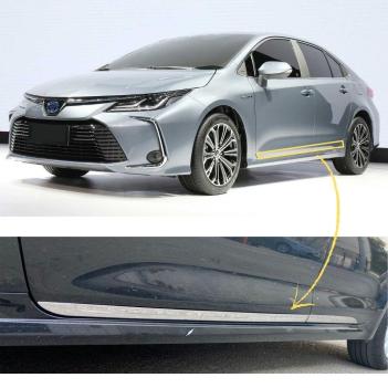 Toyota Corolla Krom Yan Kapı Çıtası 2019-2021 (Paslanmaz Çelik)