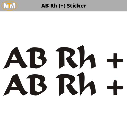 AB Rh (+) Sticker
