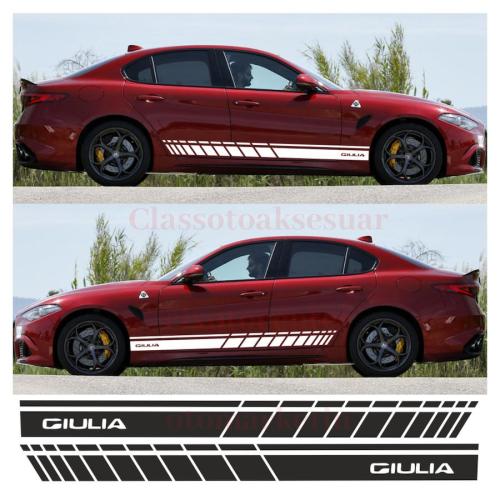 Alfa Romeo Giulia Yan Şerit Oto Sticker