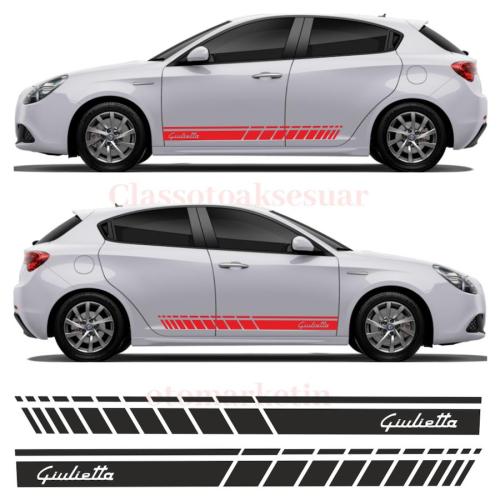 Alfa Romeo Giulietta Yan Şerit Oto Sticker