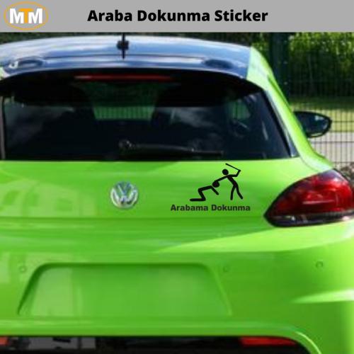 Arabama Dokunma Oto Sticker