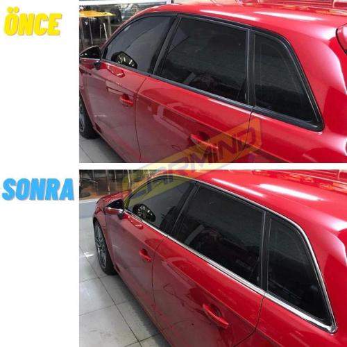 Audi A3 HB Krom Cam Çerçevesi Set 2013-2020 (10 Parça)