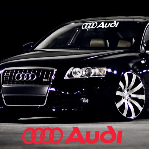 Audi Ön Cam Oto Sticker