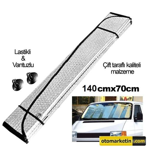 Autokit Metalize Ön Cam Güneşliği Büyük