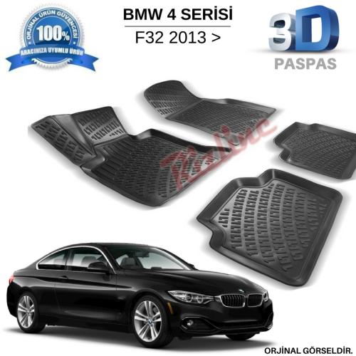 Bmw 4 Serisi F32 3D Havuzlu Paspas