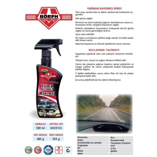 Börfh Yağmur Kaydırıcı 500ml