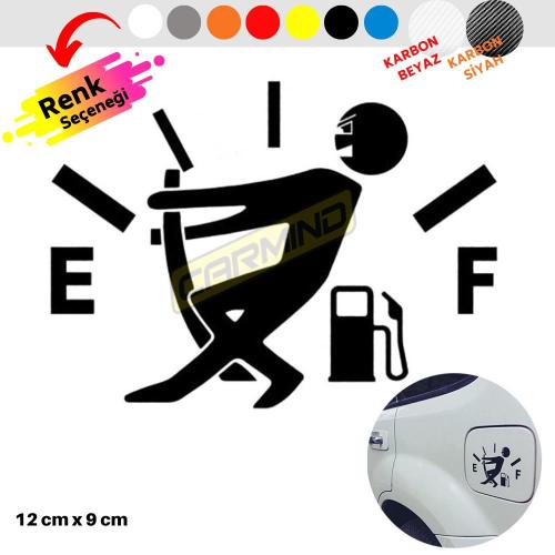 Carmind Araba Yakıt Deposu Kapağı Gösterge Sticker