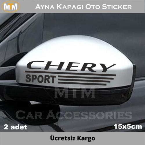 Chery Ayna Kapağı Oto Sticker (2 Adet)