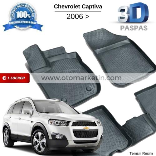 Chevrolet Captiva 3D Havuzlu Paspas