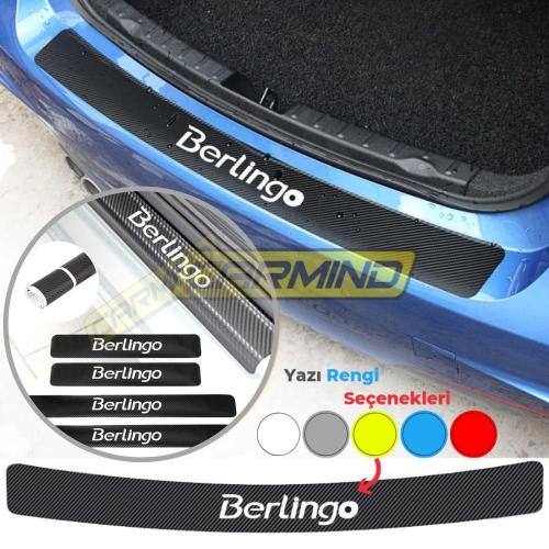 Citroen Berlingo Karbon Kapı ve Tampon Eşiği Sticker Set