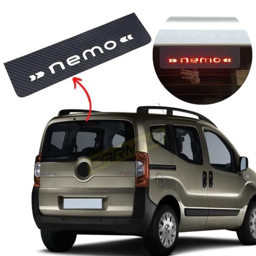 Citroen Nemo Karbon Arka Fren Stop Lambası Sticker