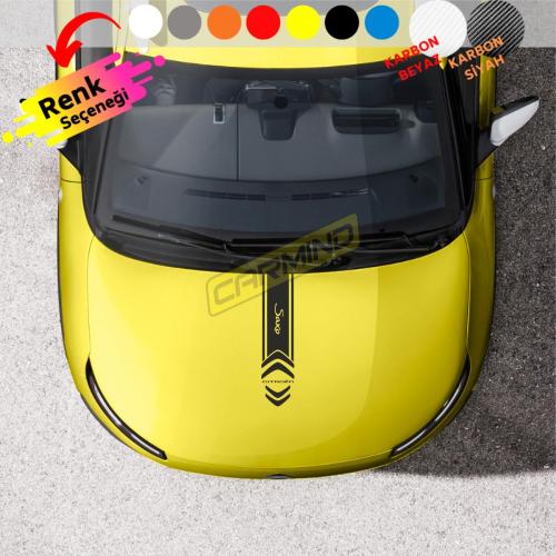 Citroen Saxo Kaput Şerit Sticker