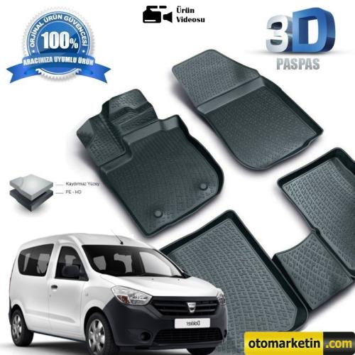 Dacia Dokker 3D Havuzlu Paspas