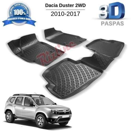 Dacia Duster 4X2 3D Havuzlu Paspas 2010-2017