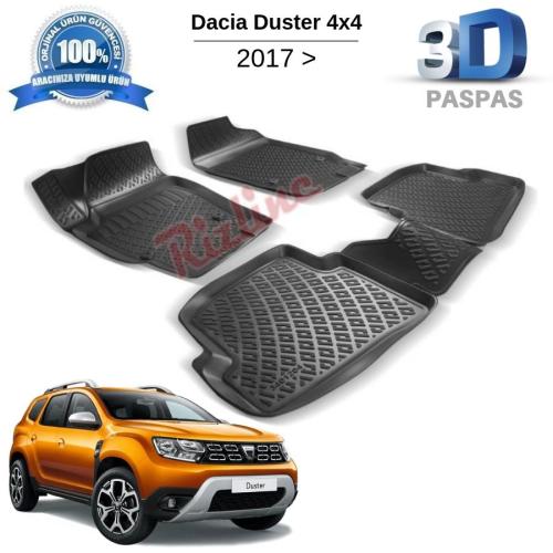 Dacia Duster 4X4 3D Havuzlu Paspas 2017 Sonrası
