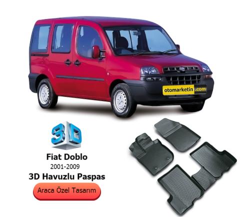 Fiat Doblo 3D Havuzlu Paspas 2001-2009