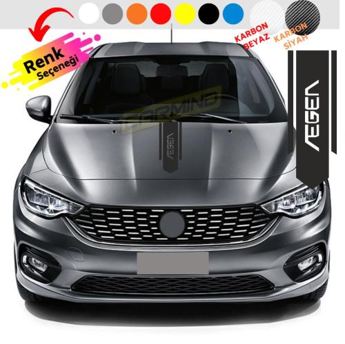 Fiat Egea Kaput Şerit Sticker