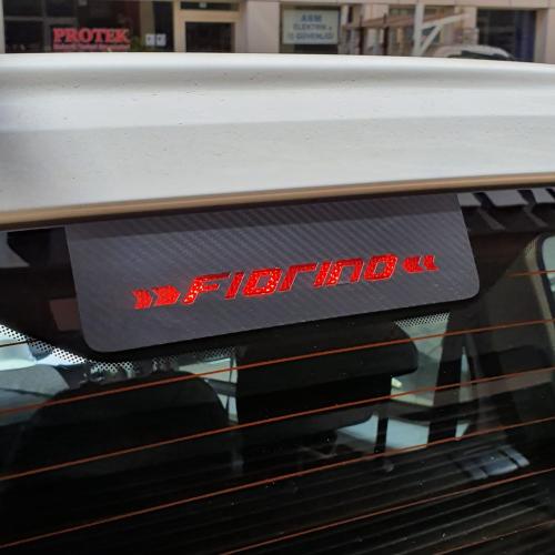 Fiat Fiorino Karbon Arka Fren Stop Lambası Sticker