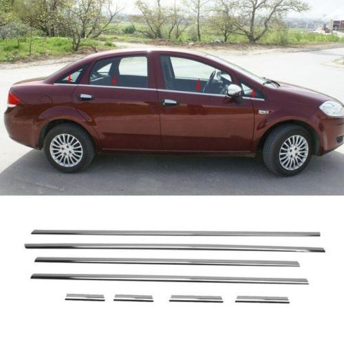 Fiat Linea Krom Cam Çıtası 2007 Sonrası (8 Parça)