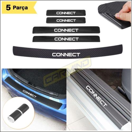 Ford Connect Bagaj ve Kapı Eşiği Karbon Sticker Set