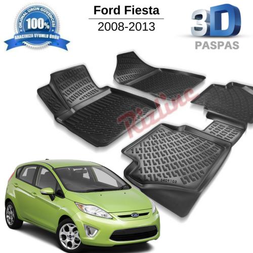 Ford Fiesta 3D Havuzlu Paspas 2008-2013