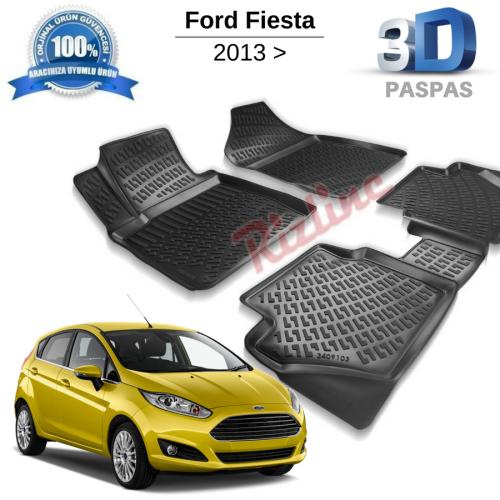 Ford Fiesta 3D Havuzlu Paspas 2013-2017