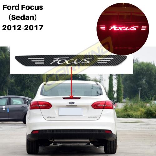 Ford Focus Sedan Karbon Arka Fren Stop Lambası Sticker 2012-2017