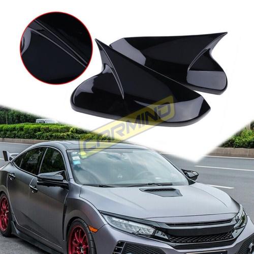 Honda Civic FC5 Uyumlu Batman Yarasa Ayna Kapağı Piano Black