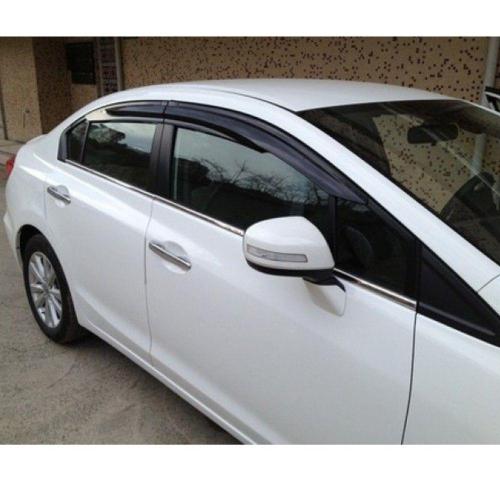 Honda Civic FB7 Uyumlu Krom Cam Çıtası 2012-2016 (4 Parça)