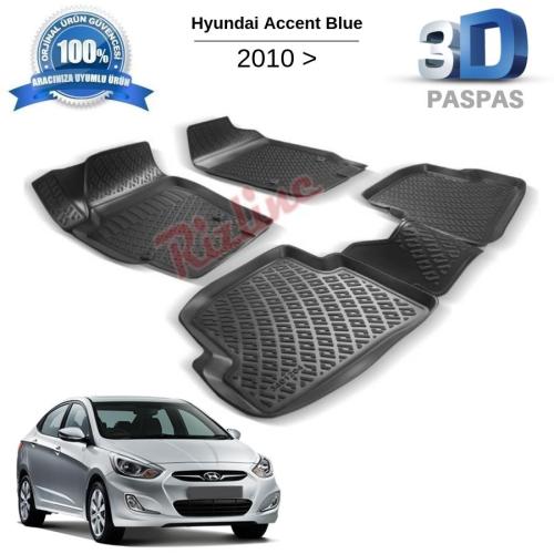 Hyundai Accent BLUE 3D Havuzlu Paspas 2011-2018