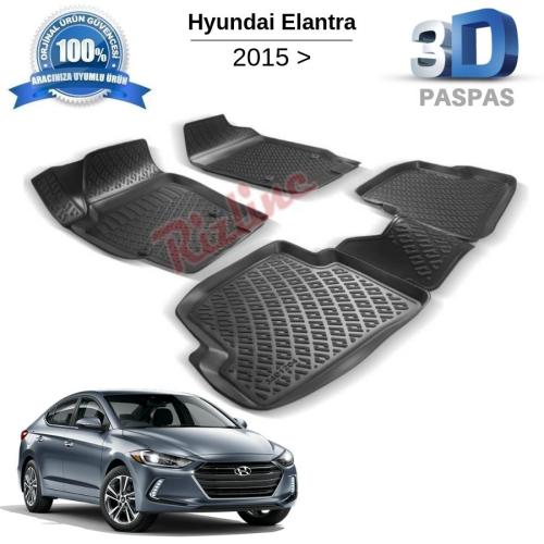 Hyundai Elantra 3D Havuzlu Paspas 2015-2020