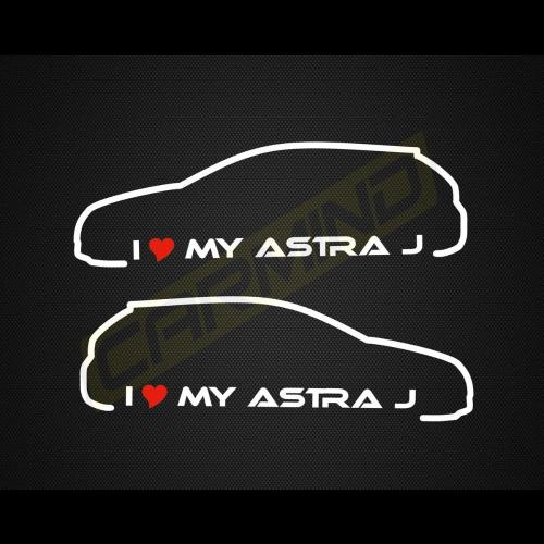 I Love My Astra J Sticker