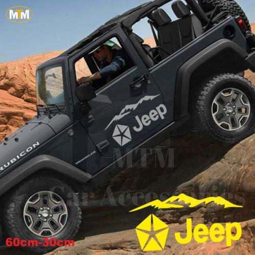 Jeep Dağ Off Road Oto Sticker 1 Adet