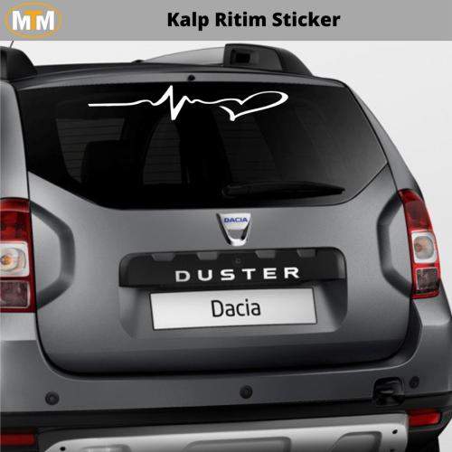 Kalp Ritim Oto Sticker