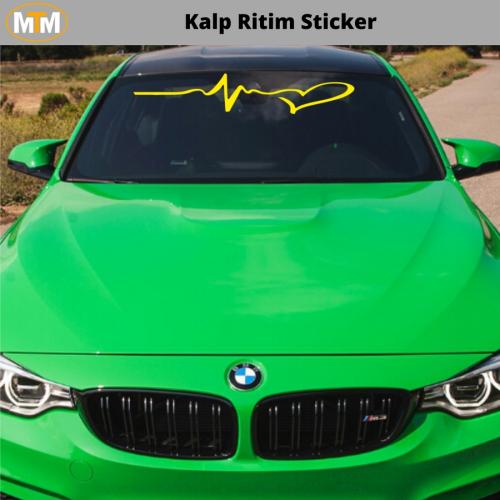 Kalp Ritim Oto Sticker