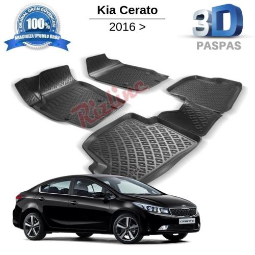 Kia Cerato 3D Havuzlu Paspas 2016 Sonrası