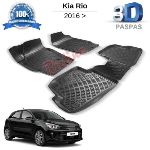 Kia Rio 3D Havuzlu Paspas 2016 Sonrası