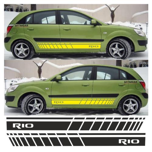 Kia Rio Yan Şerit Oto Sticker