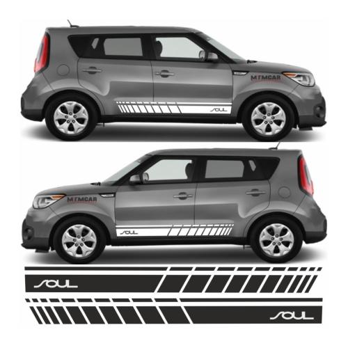 Kia Soul Yan Şerit Oto Sticker