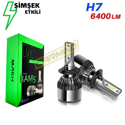 Mach BAM5 H7 Led Xenon Şimşek Etkili 6400 LM