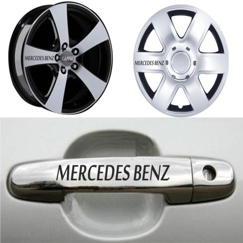 Mercedes Benz Kapı Kolu Jant Sticker (10 Adet)