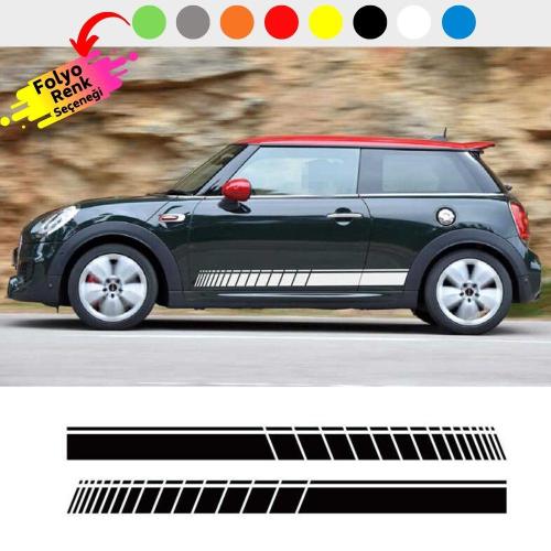 Mini Cooper Yan Şerit Sticker