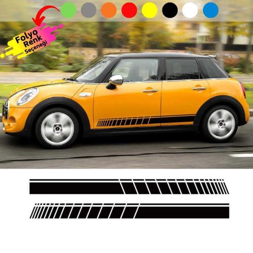 Mini Cooper Yan Şerit Sticker