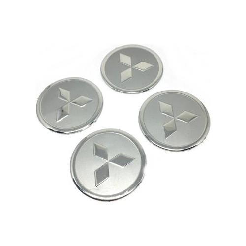 Mitsubishi Alüminyum Jant Göbeği Yapıştırma Gri 60mm (4 Adet)