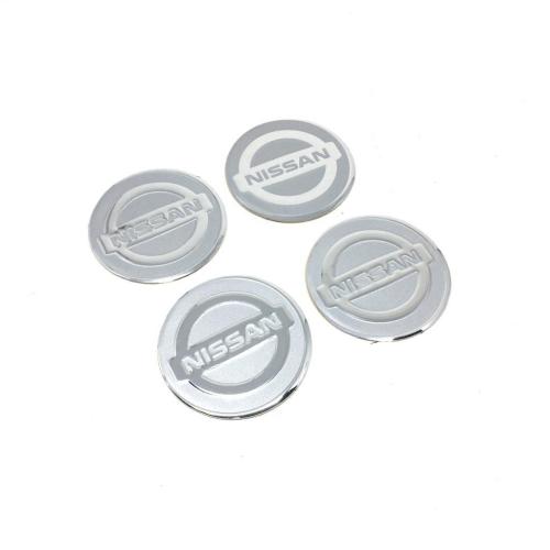 Nissan Alüminyum Jant Göbeği Yapıştırma Gri 60mm (4 Adet)