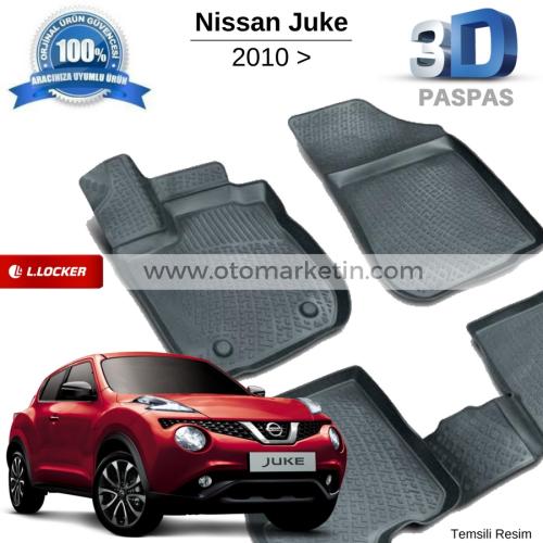 Nissan Juke 3D Havuzlu Paspas 2010 Sonrası