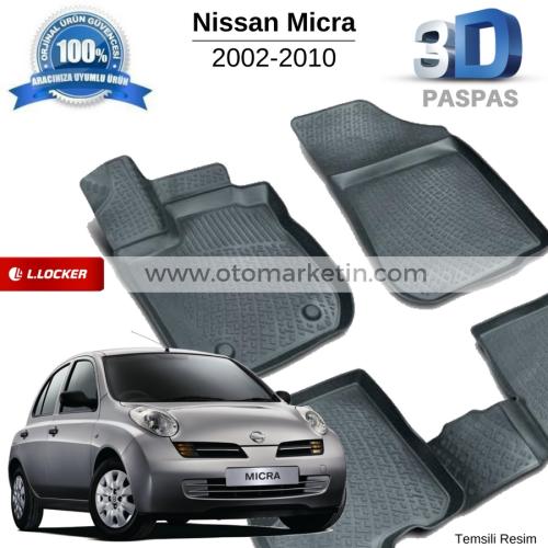Nissan Micra 3D Havuzlu Paspas 2002-2010