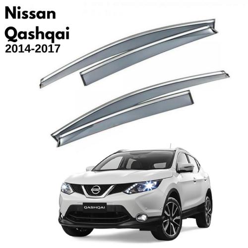 Nissan Qashqai Krom Çıtalı Cam Rüzgarlığı 2014-2017
