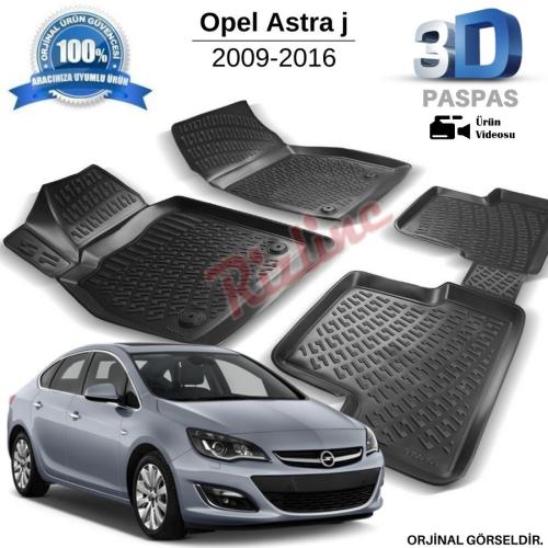 Opel Astra J Sedan 3D Havuzlu Paspas