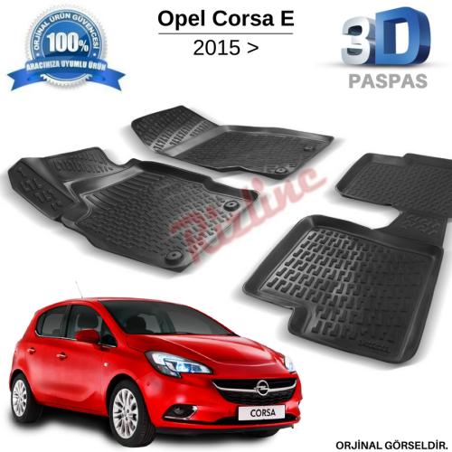 Opel Corsa E 3D Havuzlu Paspas